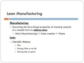 Lean manufacturing & Supply Chain | PPTX