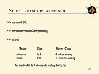 Numeric to string conversion
42
 