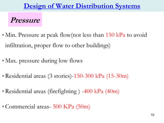 design and analysis of water distribution System | PDF