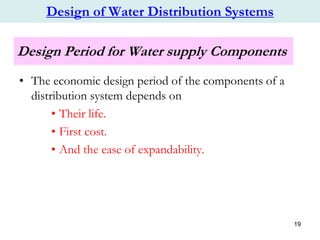 design and analysis of water distribution System | PDF