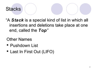 Algo>Stacks | PPT