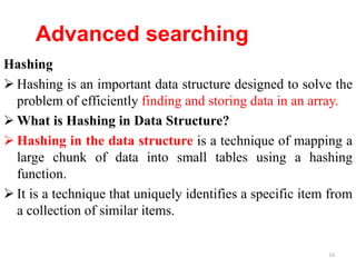 Comprehensive Guide to Advanced Sorting Algorithms and Hashing ...