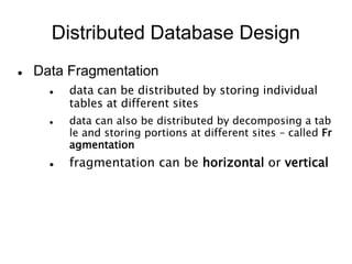 Lec 8 (distributed database) | PPT