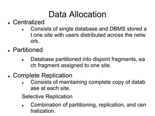 Lec 8 (distributed database) | PPT