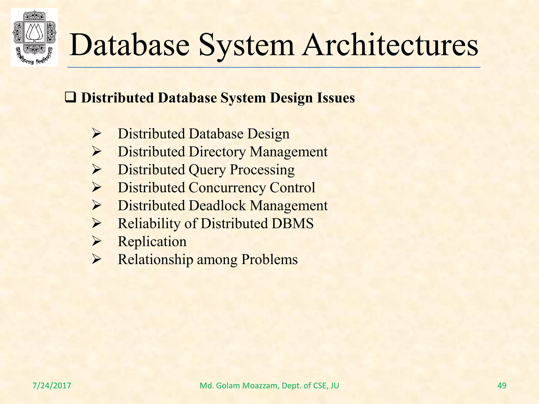 Database System Architecture | PPT