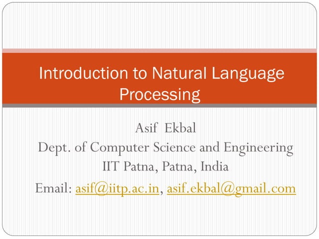 Lec-Introduction-Natural Language processing | PDF | Programming ...