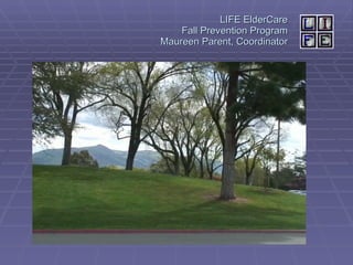 LIFE ElderCare Fall Prevention Program Maureen Parent, Coordinator 