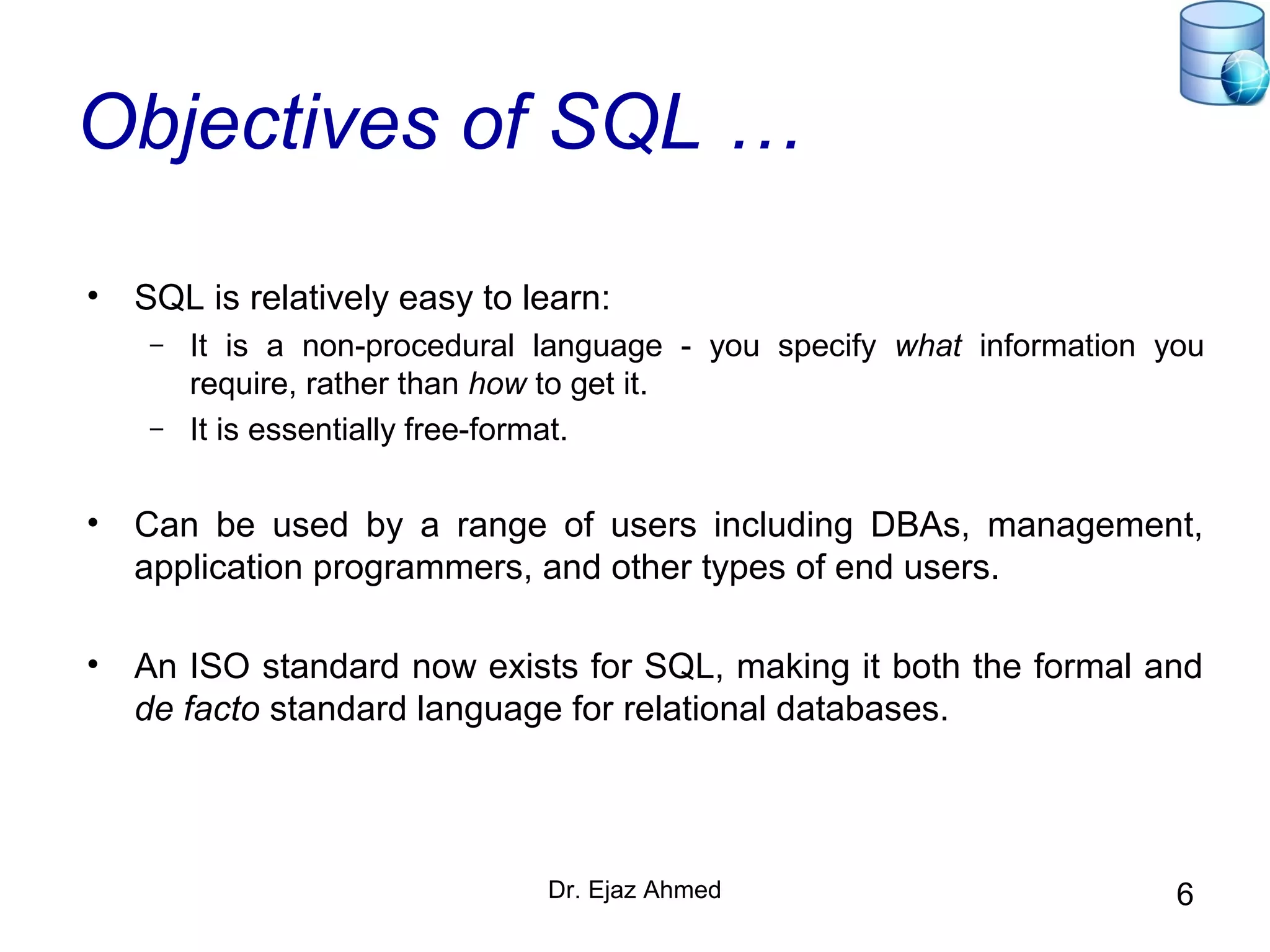 SQL Queries | PPT | Databases | Computer Software and Applications