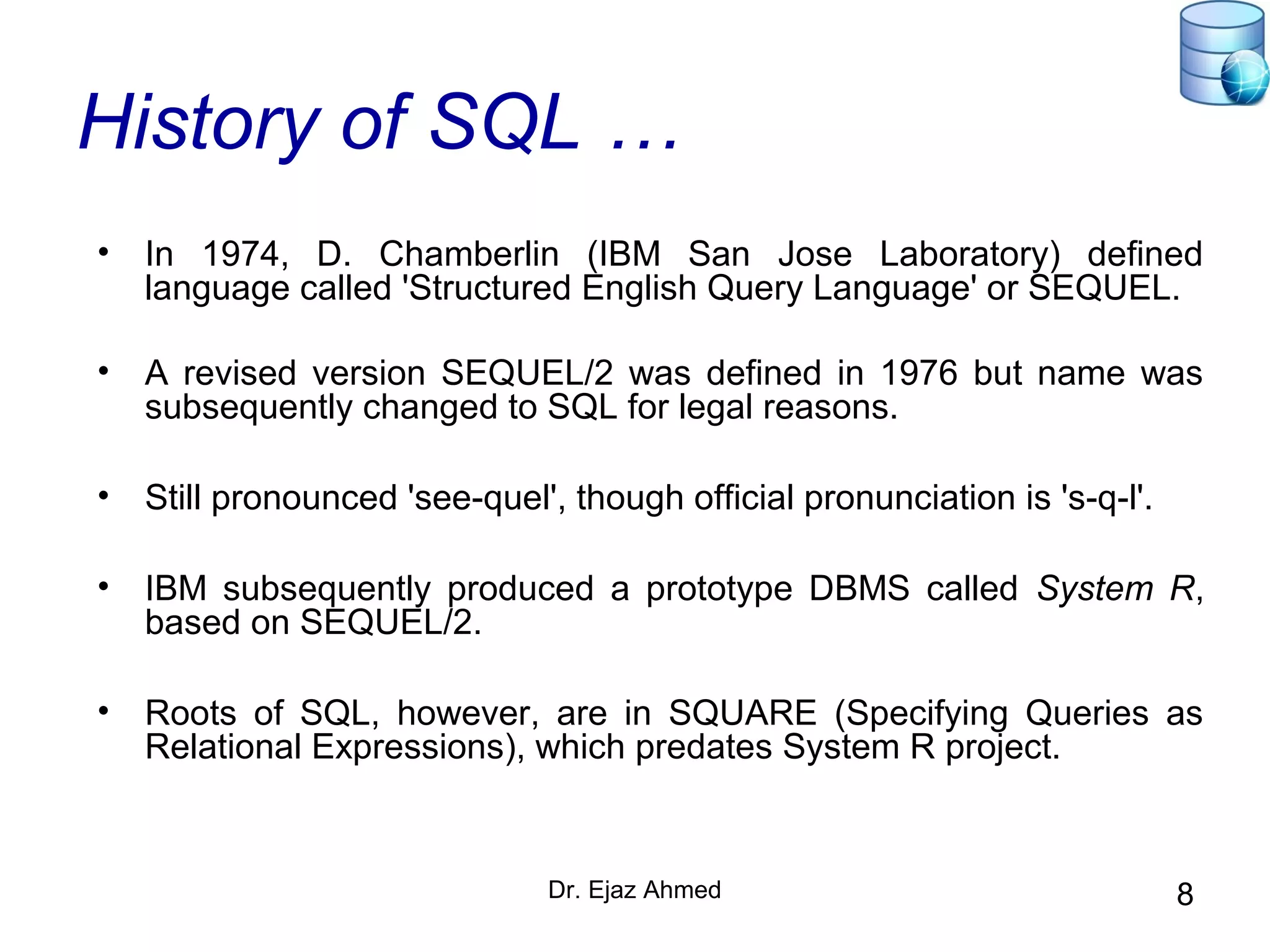 SQL Queries | PPT | Databases | Computer Software and Applications