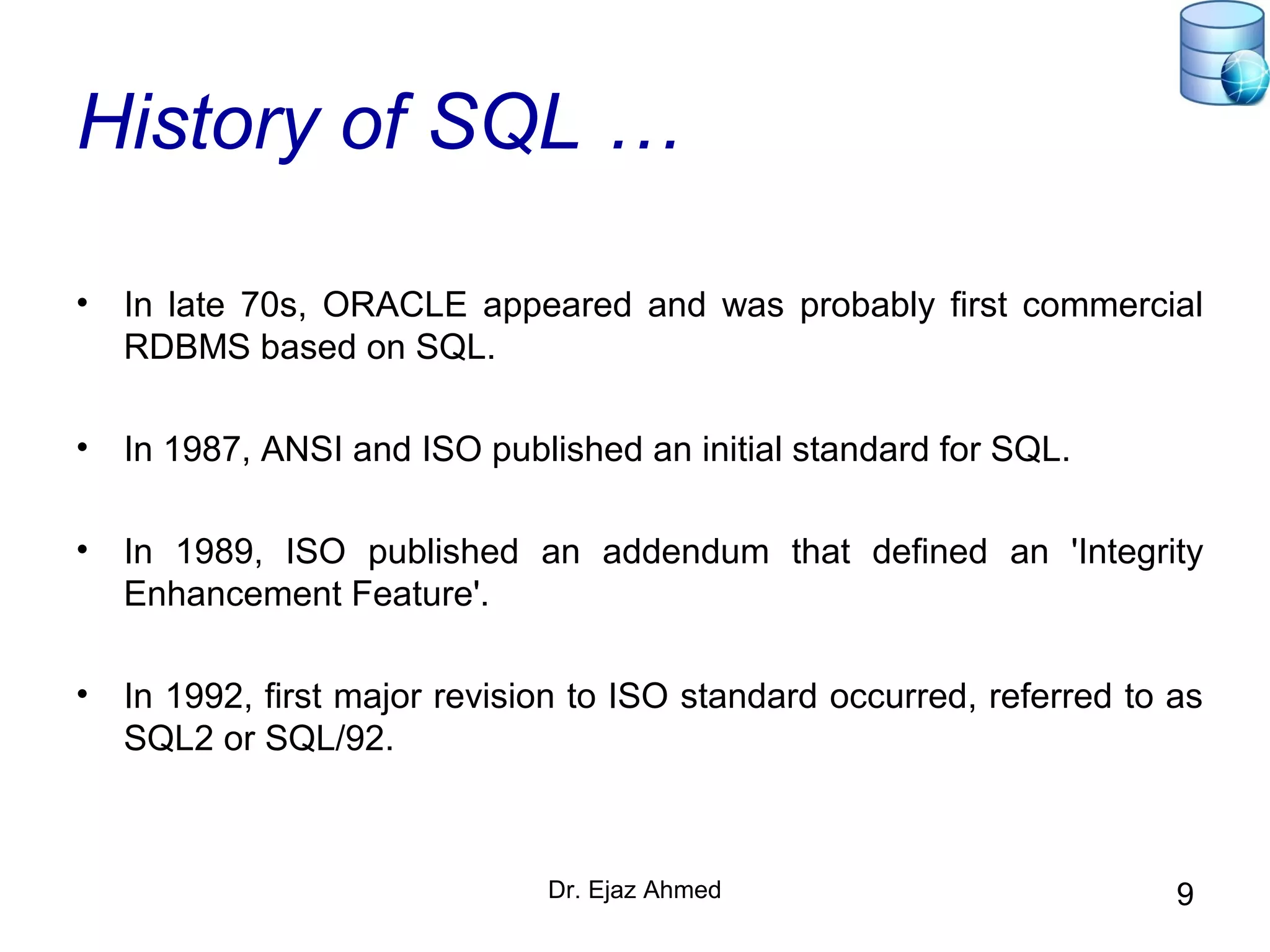 SQL Queries | PPT | Databases | Computer Software and Applications