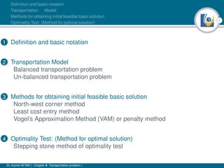 Transportation problem | PDF