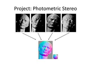 Project: Photometric Stereo
 