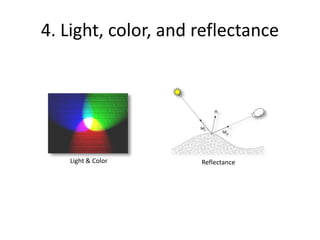 4. Light, color, and reflectance
Light & Color Reflectance
 