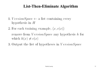 Concept Learning in hypothesis in machine Learning by tom m mitchel | PDF