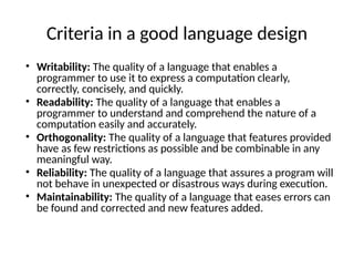 Programming Writability lec01- Introduction To The TOPL Course.pptx