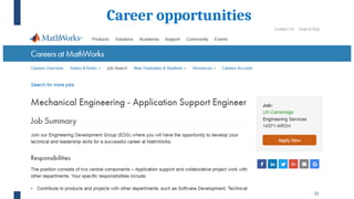 22
Career opportunities
 