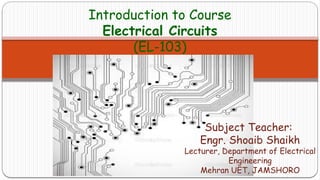 Lec # 01 Introduction to Course.pptx............. | PPTX