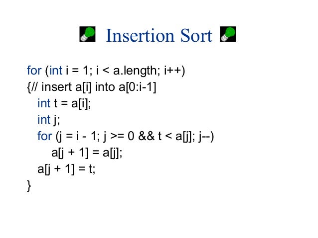 Data Structure Insertion sort
