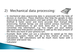 Data Processing and History. Computer Science | PDF
