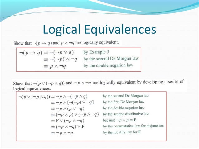 Lec 02 logical eq (Discrete Mathematics) | PPT