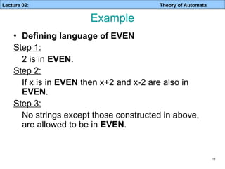 Even If Rcursive Lec 02- Recursive Definition.pptLec 01-IntroductionLec 01 ...
