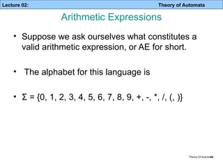 Recursive Definition For Automata Lec 02- Recursive Definition.pptLec 01-IntroductionLec 01 ...