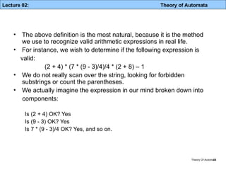 Recursive Definition For Automata Lec 02- Recursive Definition.pptLec 01-IntroductionLec 01 ...
