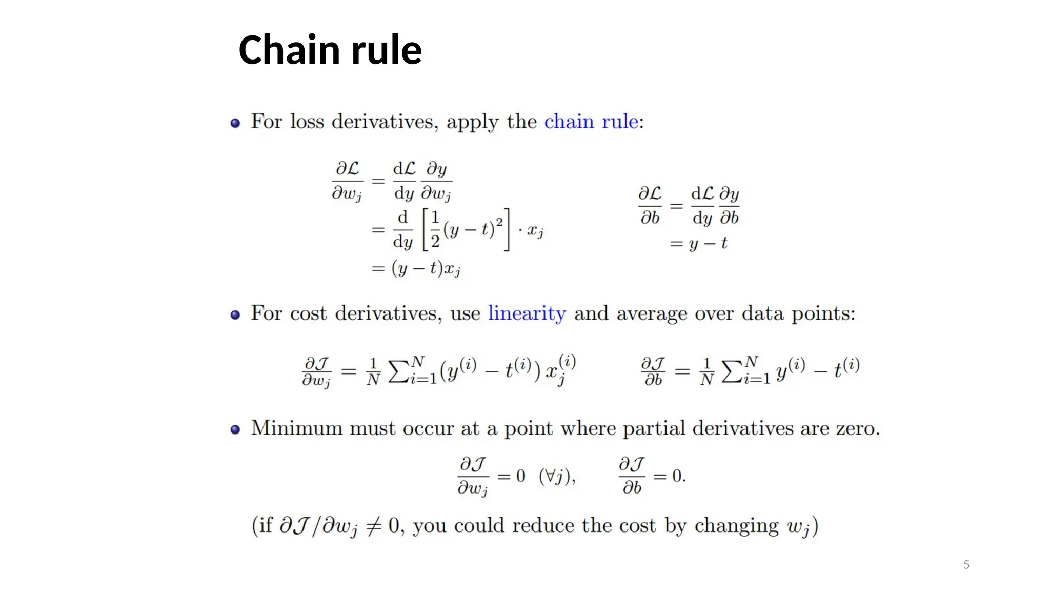 5
Chain rule
 