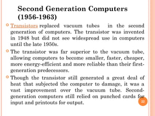 First Transitsots Computer Comprehensive History and Evolution of Computers in ICT | PPT