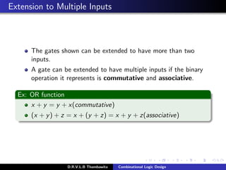 Logical Dual Lec 03 - Combinational Logic Design | PDF