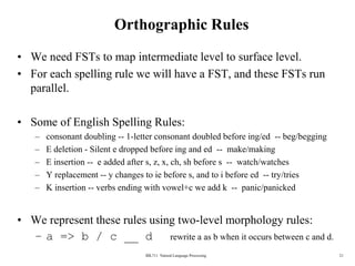 morphology is that the inflectional morphology deals with the creation ...