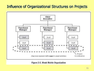 Influence of Organizational Structures on Projects
53
 