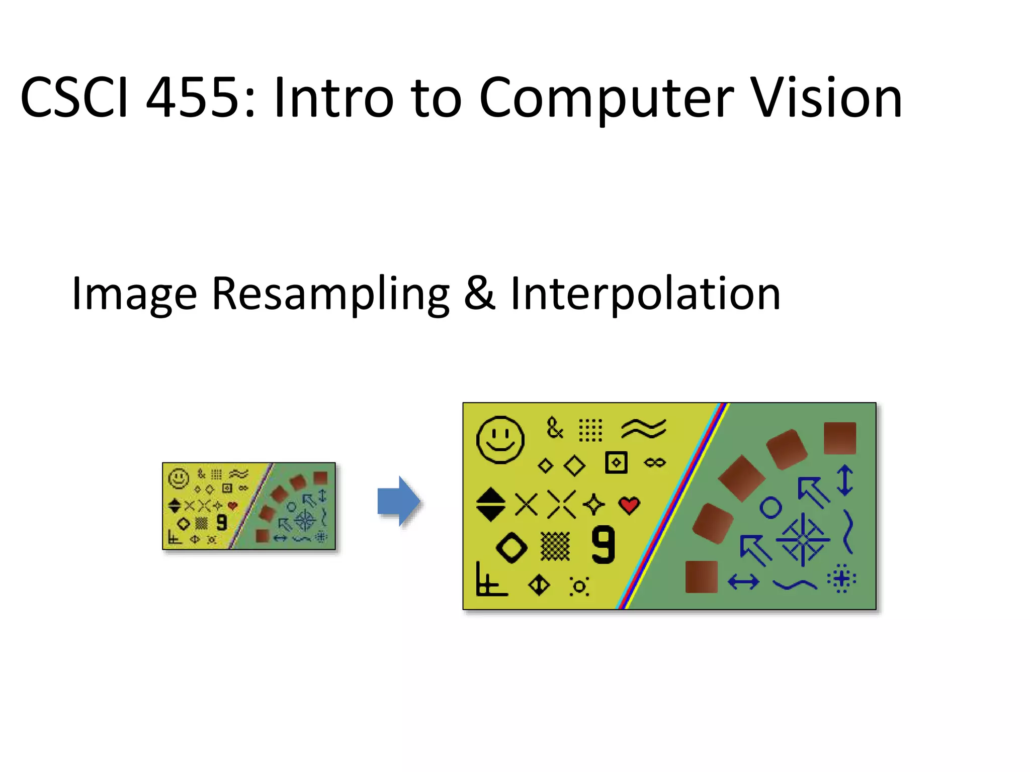 Computer Vision resample | PPT