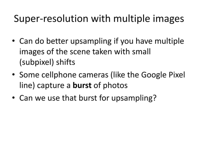 Computer Vision resample | PPT
