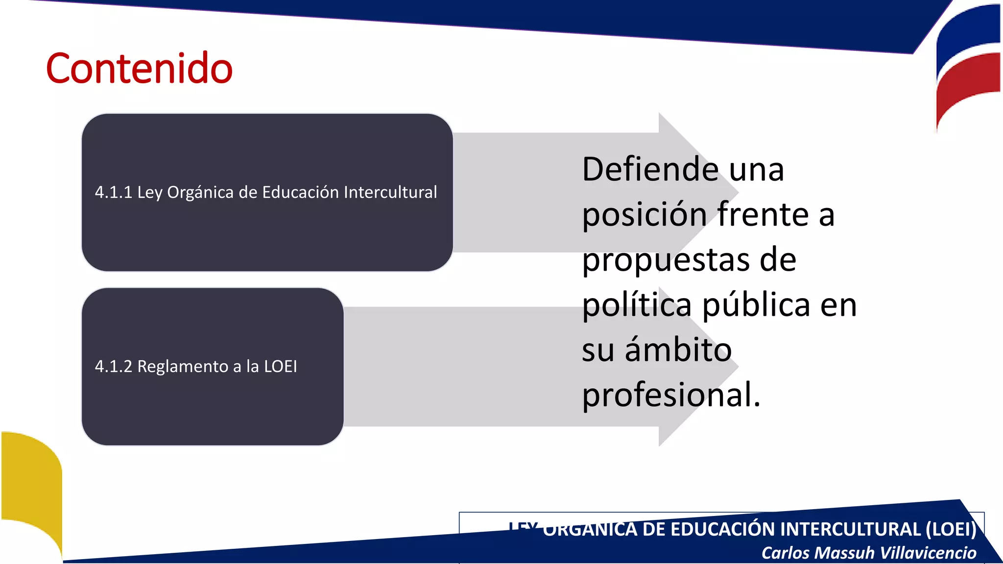 LEY ORGANICA DE EDUCACION LOEI Y REGLAMENTO | PDF