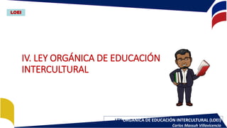 LEY ORGANICA DE EDUCACION LOEI Y REGLAMENTO | PDF
