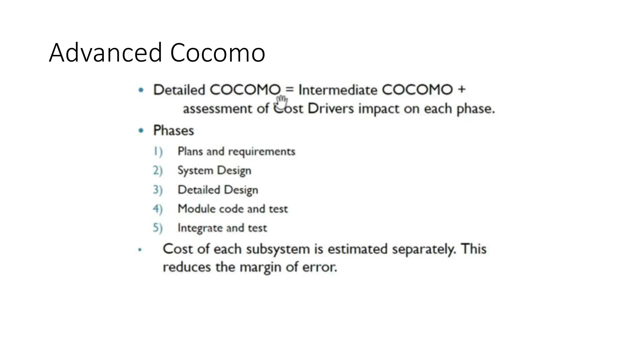 Advanced Cocomo
 