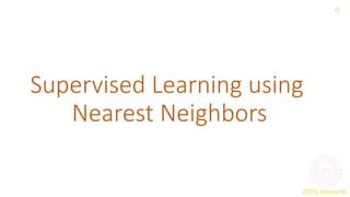 KNN algorithm in Machine Learning for MCA | PPTX