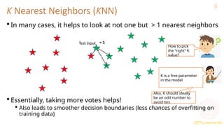 KNN algorithm in Machine Learning for MCA | PPTX