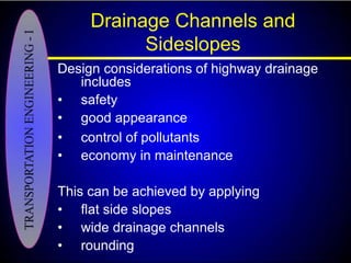 Lec04 elements -road_and_drainange
