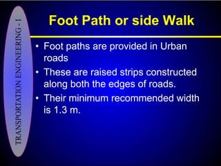 Elements of a Typical Cross-section of Road and Highway drainage | PPT