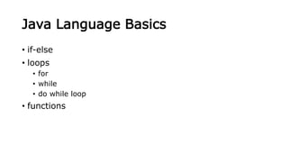 Lec04 if-else and loops | PPT