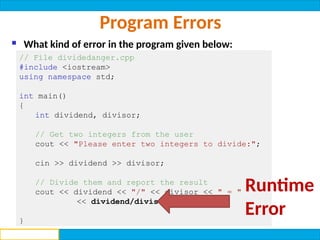 Lec 04 - Operators in C++ - II.pptx (Fundamentals of Programming) | PPTX