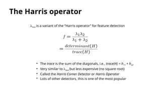 computer vision lectures 3 Harris corner detection | PDF