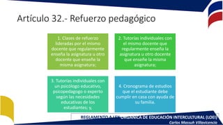 REGLAMENTO GENERAL A LA LEY ORGÁNICA DE EDUCACIÓN INTERCULTURAL | PDF