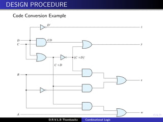 Code Conversion Approach Solution Designs Lec 05 - Combinational Logic | PDF