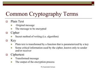 Cryptography.ppt | Information and Network Security | Computing