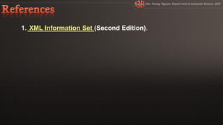 1. XML Information Set (Second Edition)
 