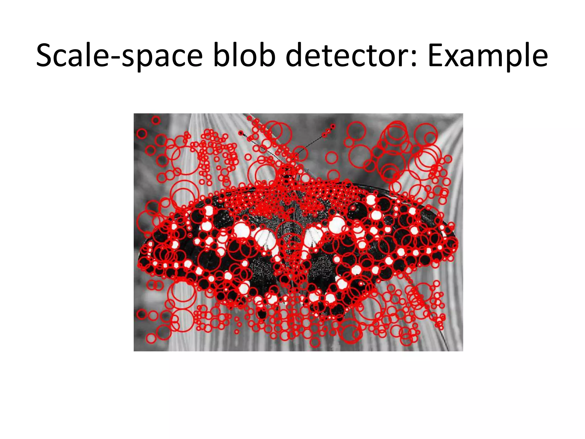 Scale-space blob detector: Example
 