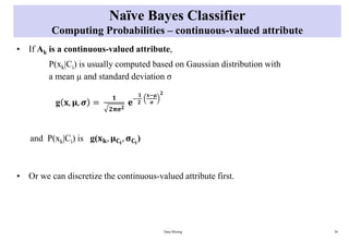 Naive Bayes Classification for Machine Learning Course | PDF